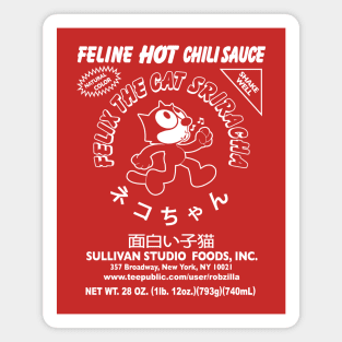 FELIX THE CAT - sriracha hot sauce Magnet